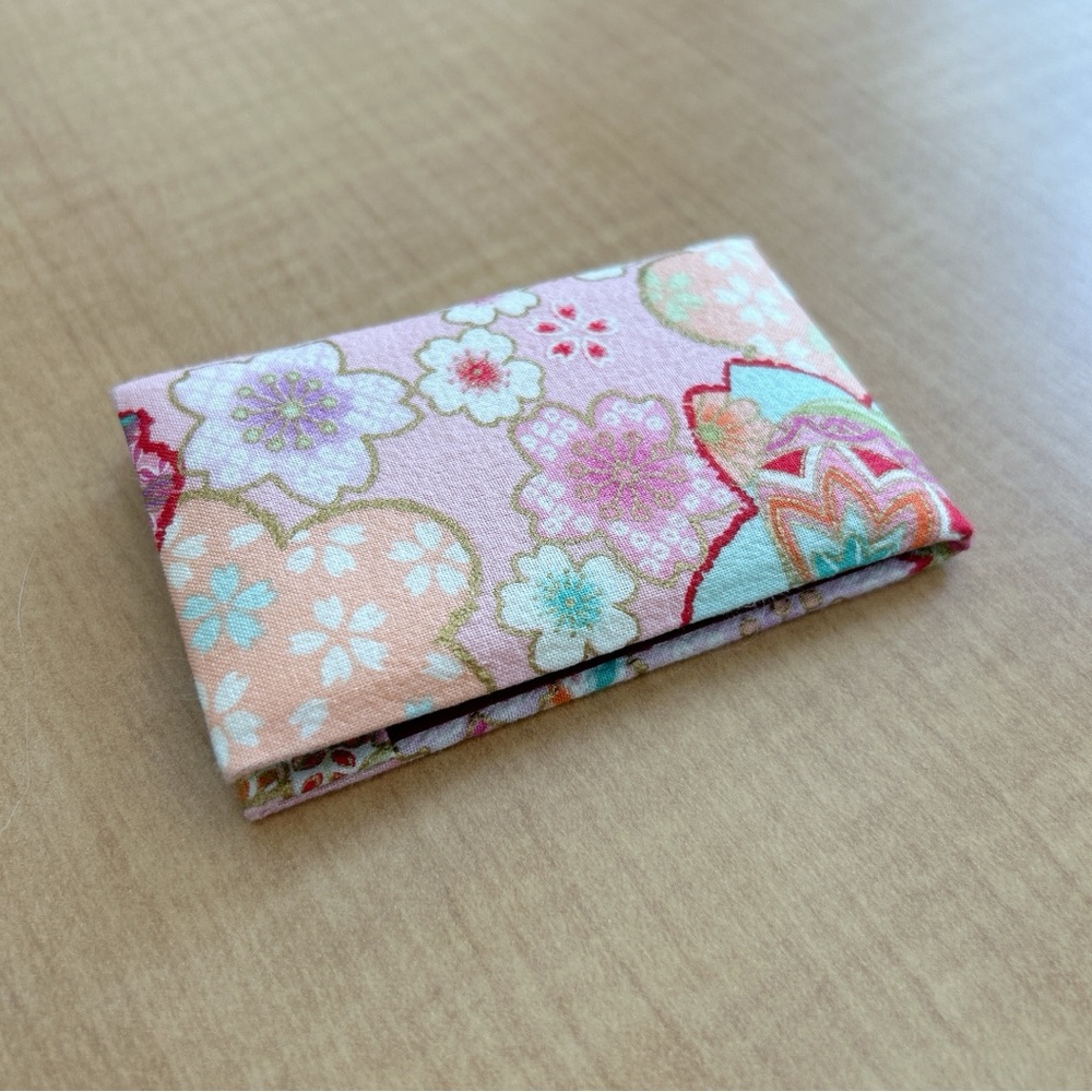 Japanese Floral Patterned Hand Held Mirror